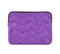 Mandalas Purple Floral Computer Sleeve, Padded Laptop Sleeves 15.6 Inch for Women Men