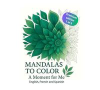 Mandalas to color: A Moment for me - PREMIUM EDITION 1 of 3: PERFECT FOR MARKERS | 8,5 x 8.5 | Printed on right-hand pages only | Beginners and advanced (Premium quality)