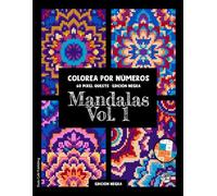 Mandalas Vol . 1 • Colorea por Números • 60 Pixel Quests (Edición Negra): Libro de colorear Pixel Art para adultos: Mandalas con 6 colores vibrantes ... la atención plena y relajarse #duduquests