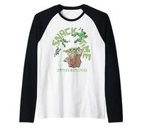 Mandalorian and Grogu Snack Time Raglan Baseball Tee