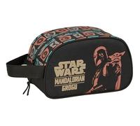 Mandalorian & GROGU Children's Toiletry Bag Medium with Handle, Toiletry Bag for Children, Adaptable to Cart, Easy Cleaning, Convenient and Versatile, Quality and Resilience, 26 x