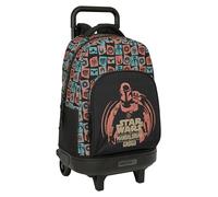 Safta Compact Extraible Mandalorian & Grogu 33l 33x22x45 Cm Wheeled Backpack Black Kids