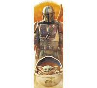 Grupo Erik Star Wars The Mandalorian Baby Yoda Poster - 20.8 x 62.2 inches / 53 x 158 cm - Shipped Rolled Up - Cool Posters - Art Poster - Posters & Prints - Door Posters
