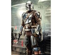 Komar Star Wars IADX4-023 Non-Woven Photo Wallpaper Mandalorian Fight Posture Dimensions: 200 x 280 cm (Width x Height)