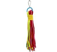 Mandarin Bird Toys 1351 Large Cotton Lace Chewer by M&M - Colorful Cotton Lace Chew Bird Toy, Long Laces, Easy to Play with, Great for Medium Birds Conure Cockatiel Caique Lorikeet Senegal
