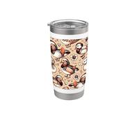 Mandarin Duck Floral Pattern Cute Mandarin Ducks Stainless Steel Insulated Tumbler