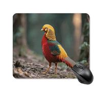 Mandarin Duck Mouse Pad Square Laptop Mouse Mat Cute Computer Mousepad Keyboard Pad Non-Slip Desk Pads for Gaming Office Work Home 25 * 30cm