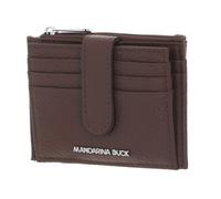 Women's Leather Press-Stud Fastening Wallet Mandarina Duck Marron 9x11x2 cm