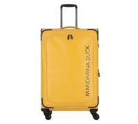 Mandarina Duck Eco Coated 4 wheels Trolley L 78 cm Expandable yellow