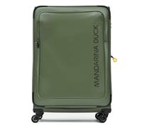 Mandarina Duck Eco Coated 4 wheels Trolley XL 83 cm with expansion pleat green