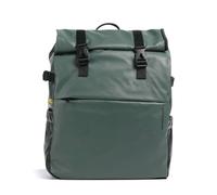 Mandarina Duck laptop backpack with laptop compartment Eco Coated Backpack Deep Green dark green