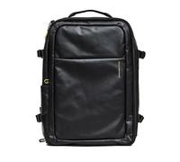 Padded Strap Laptop Backpack Mandarina Duck Eco Coated 17" Noir 50x35x20 cm