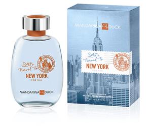 MANDARINA DUCK LETS TRAVEL TO NEW YORK 100ML EDT MENS PERFUME FOR HIM FREE POST