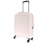 MANDARINA DUCK Logoduck + Expandable Cabin Trolley White Mocha