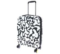 Mandarina Duck Logoduck + Moire 4 wheels Cabin trolley 55 cm with expansion pleat white
