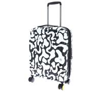 Mandarina Duck Logoduck + Moire 4 wheels Cabin trolley 55 cm with expansion pleat white