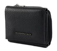 Women's Zip Leather Wallet Mandarina Duck Mellow Noir 8x10x2 cm