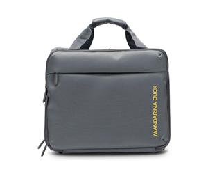 Mandarina Duck Trolley with Laptop Compartment Zephyr Rolling Tote Graphite Dark Grey 40cm