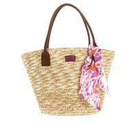 Mandarina Duck Women's Seashell Straw Bag, Pink Bubble, Taglia Unica