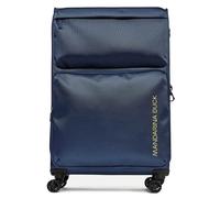 Mandarina Duck Zephyr Trolley Large EXP, Dress Blue, 78 x 47 x 27,5 cm, Trolley Grande espandibile in Tessuto morbido ad effetto 3D