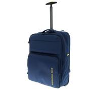 Mandarina Duck Zephyr Trolley Backpack, Dress Blue, 54 x 20 x 37 Centimeters, Trolley a Due ruote in Tessuto morbido ad effetto 3D