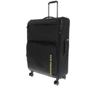 Mandarina Duck Zephyr Trolley Large EXP, Black, 47 cm (L) x 27.5 cm (W) x 78 cm (H), Trolley Grande espandibile in Tessuto morbido ad effetto 3D