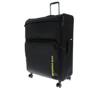 Mandarina Duck Zephyr Trolley XL EXP, Black, 52 cm (L) x 31.5 cm (W) x 83 cm (H), Trolley XL espandibile in Tessuto morbido ad effetto 3D