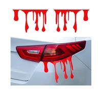 Mandark Car Decal, 1Pair Flowing Blood Vehicle Window Bumper Sticker, Funny Waterproof Automotive Bloody Horror Halloween Decals Decoration Accessories, Universal for SUV, Sedan, Truck