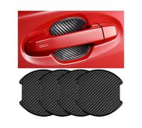 Mandark Car Door Handle Cup Scratch Protector, 4PCS 3D TPU Carbon Fiber Vehicle Door Bowl Sticker, Automotive Door Handle Paint Protective Film Cover Accessories, Universal for Most Cars (Large)