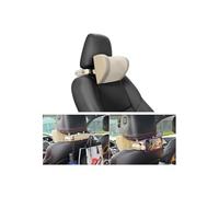 Mandark Car Neck Pillow, Memory Foam Vehicles Adjustable Support Headrest Pillow with Hook ＆ Tablet Phone Holder Mount, Multifunctional Auto Interior Accessories, Universal for SUV RV Truck (Beige)