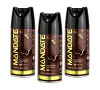 Mandate Deodorant Body Spray for Men - Fresh Scent - Mens Deodorant Spray- Long-Lasting Protection - Deodorant For Men All-Day Freshness - Mens Body Spray for Odor Control - 3 Pack + Cheeroo Magnet