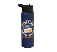 Mandatory Fun Department Workplace Humor Stainless Steel Insulated Water Bottle