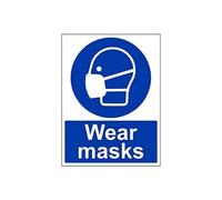 Mandatory PPE - Wear Masks - 150 X 200mm