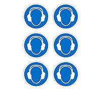 Mandatory Sign Ear Protection Adhesive Plastic
