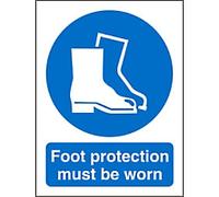 Seco Foot Protection Self Adhesive Vinyl Sign