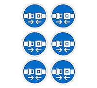 Mandatory Sign Seat Belts Adhesive Plastic
