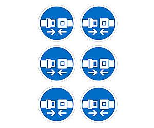 Mandatory Sign Seat Belts Adhesive Plastic