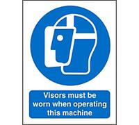 Mandatory Sign Visors Adhesive Vinyl 20 x 15 cm