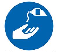 Mandatory: Use barrier cream Sign - 200x200mm - S20