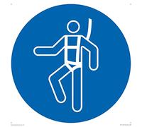 Mandatory: Wear a safety harness Sign - 300x300mm - S30