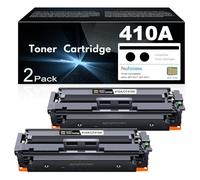 MANDBOY 410A Toner Cartridges 2 Black - Replacement for HP 410A, Compatible with Color Pro M452dn, M452dw, M452nw, MFP M477fdn, M477fdw, M477fnw - High Yield - Black Toner Cartridge