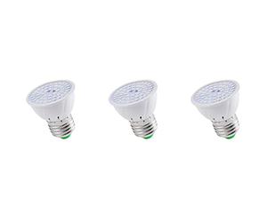 MANDDLAB 3X E27 80 Plant Grow Lamp LED Full Spectrum Growth Light Bulbs Seedling Flower Phyto Lamp for Hydroponic Plants
