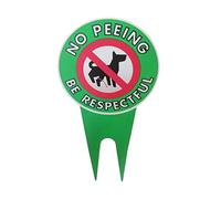 Mandeep No Dog Pee Sign | Stay Off Grass Signs Weather, Waterproof, Easy to Install - Please be Respectful Sign No Dog Pooping or Peeing Sign for Yard Garden