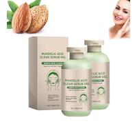 Mandelic Acid Peeling Gel, Light Beige Exfoliating Gel, Mild Deep Cleansing and Smoothness for Smooth, Light Beige Skin, Vegetable Fruit Acid Formula, Nourishing Essential Body Care (200 g, 2 Pieces)