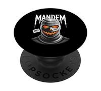 Mandem Halloween Jack o Lantern Balaclava Funny UK Slang PopSockets Adhesive PopGrip