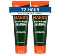 Mando Full Body Deodorant for Men, Invisible Cream, 72-Hour Odour Control, Aluminium Free, Sodium Bicarbonate Free, Safe for Skin, 7 Ounce Tube (Pack of 2)