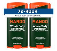 Mando Full Body Deodorant for Men, Soft Firm Pen, 72 Hours Odor Control, Aluminium Free, Sodium Bicarbonate Free, Safe for Skin, 60ml (Pack of 2)