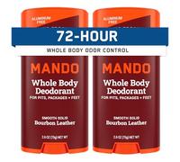 Mando Full Body Deodorant for Men, Soft Firm Pen, Odour Control After 72 Hours, Aluminium Free, Sodium Bicarbonate Free, Skin Safe, 600ml (Pack of 2) - Foot