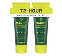 Mando Mt Fuji Full Body Deodorant for Men, Invisible Cream, 72-Hour Odor Control, Aluminium Free, Sodium Bicarbonate Free, Safe for Skin, Pack of 2