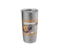 Mandolin 8 Strings of Happiness Joy Stainless Steel Insulated Tumbler